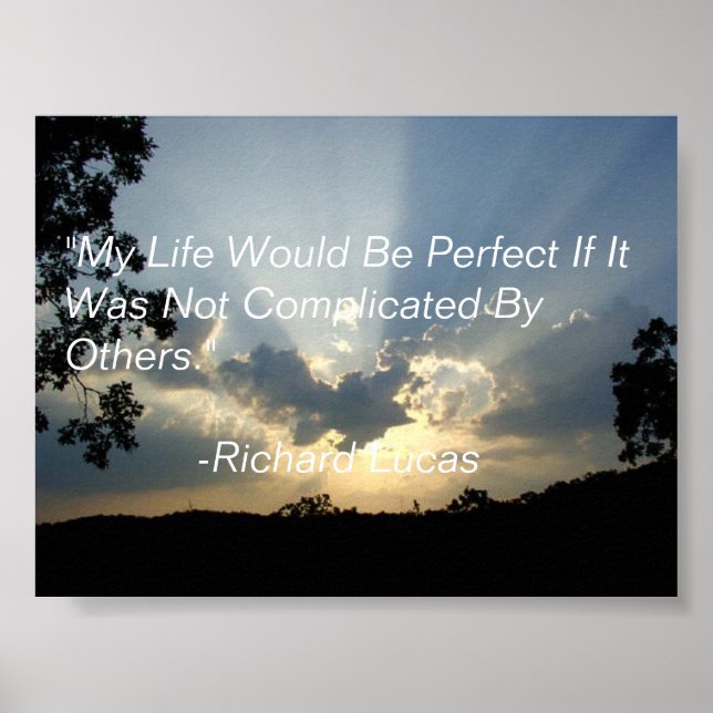 Póster Una cita de un hombre sabio. (Frente)