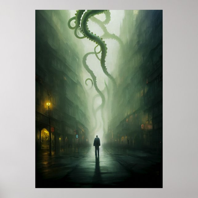Póster Una ciudad bajo el horror de Cthulhu (Frente)
