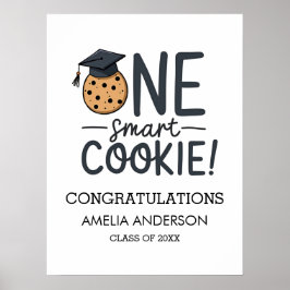 Póster Una clase de graduación de cookie inteligente de