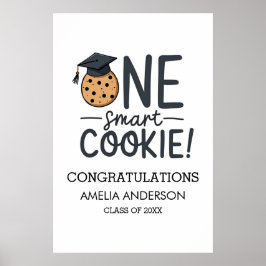 Póster Una clase de graduación de cookie inteligente de