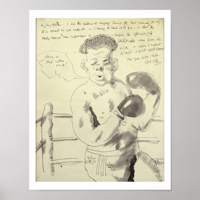 Póster Una colección de ocho cartas ilustradas a su F (Frente)