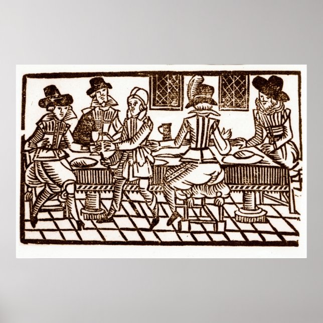 Póster Una comida en la posada (Frente)