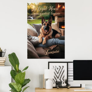 Póster Una comodidad otoñal en los corazones leales
