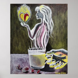 Póster Una copa de té