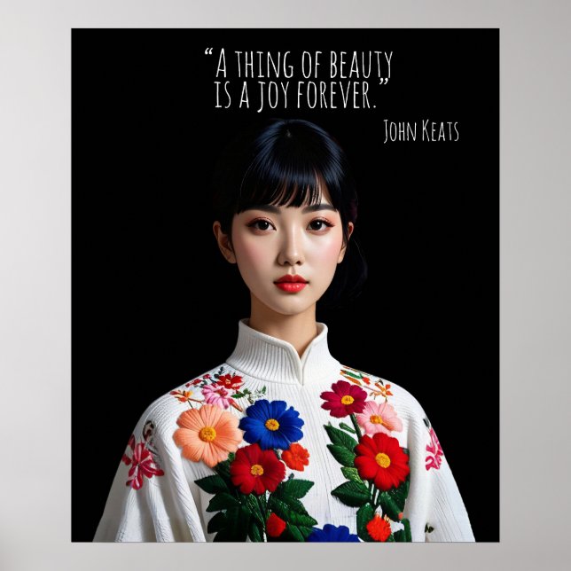 Póster Una cosa de belleza es una alegría para siempre (Frente)