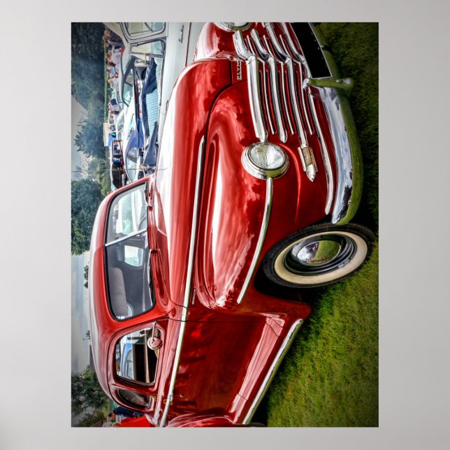Póster Una Coupe Deluxe Especial de Plymouth roja (Frente)