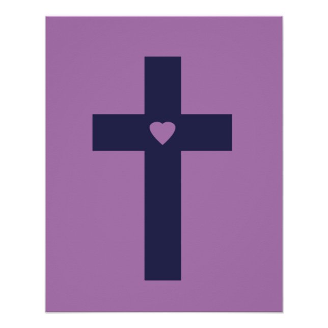 Póster Una cruz con corazón (Anverso)
