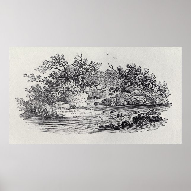 Póster Una curva en el río de la historia de los británic (Frente)