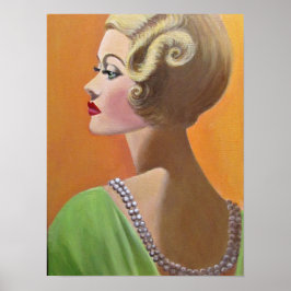 Póster Una dama de época con clase