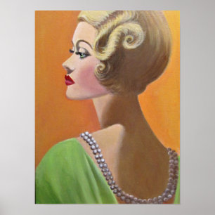 Póster Una dama de época con clase