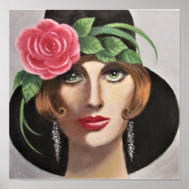 Póster Una dama de ojos verde