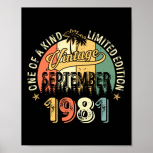 Póster Una De Las Especies Vintage Septiembre De 1981
