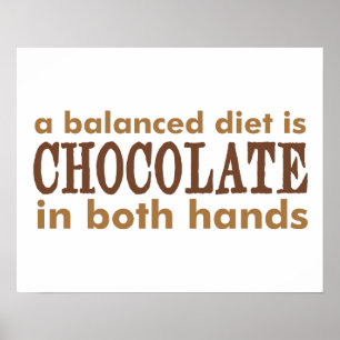 Póster Una dieta equilibrada es...