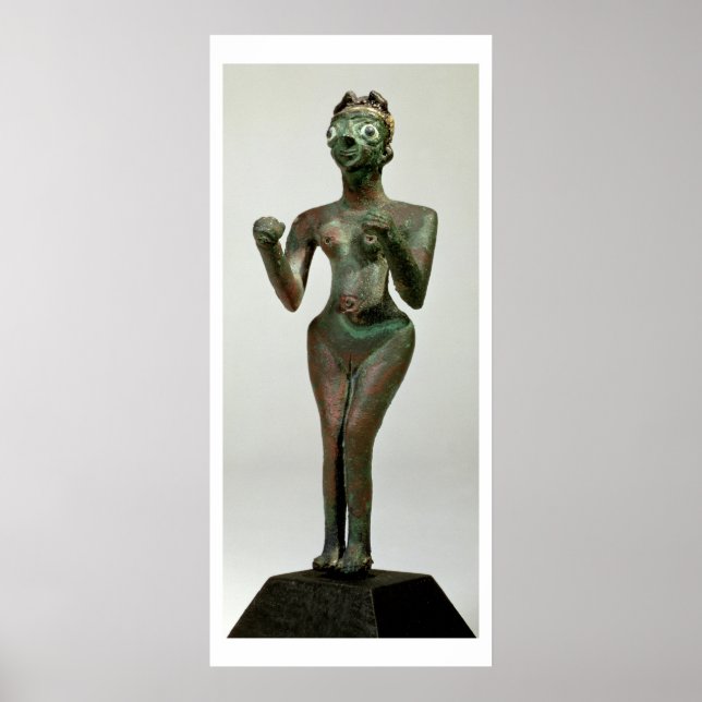 Póster Una diosa de Mari, Periodo Dinástico Temprano, c.2 (Frente)