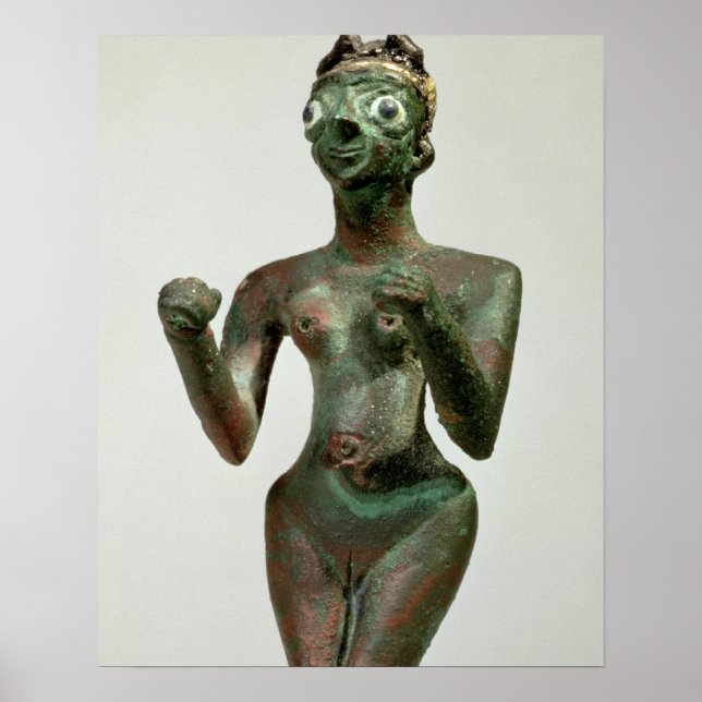 Póster Una diosa de Mari, Periodo Dinástico Temprano, c.2 (Frente)