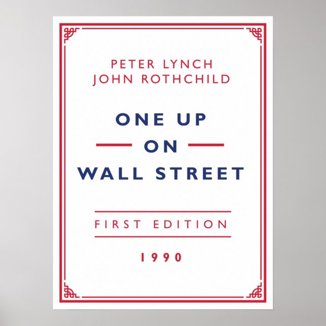 Póster Una en Wall Street - Peter Lynch (Frente)