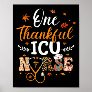 Póster Una Enfermera De La Icu Agradecida Enfermería Grac