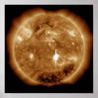 Una enorme llamarada solar de clase X hace erupció