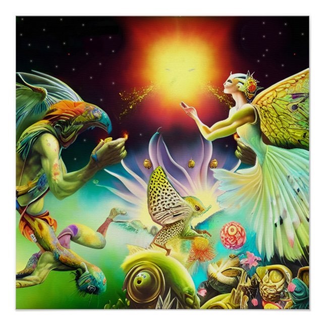 Póster Una época de pintura de aceite recompensas (Anverso)