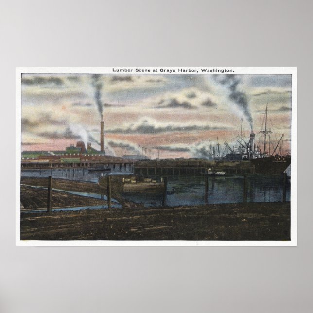 Póster Una escena de madera (Frente)