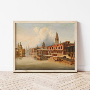 Póster Una escena veneciana   Johann Wilhelm Jankowsky