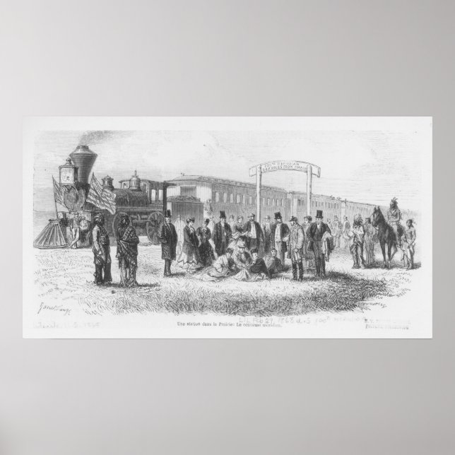 Póster Una estación en la pradera: el Méridien 100 (Frente)