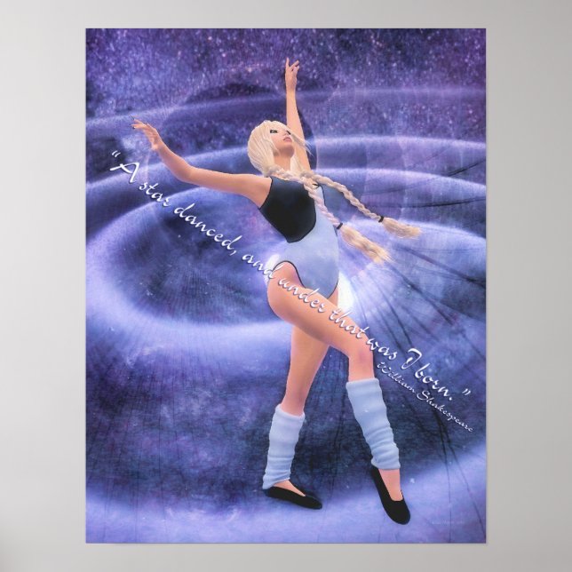 Póster Una estrella bailada (Frente)
