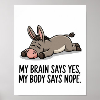 Póster Una expresión cansada