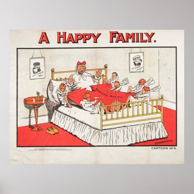 Póster Una familia feliz (Frente)