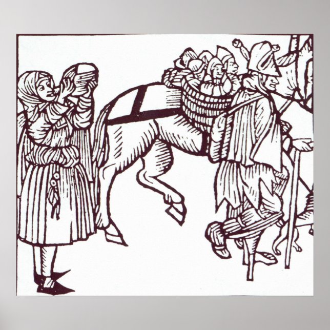 Póster Una familia mendigo (Frente)