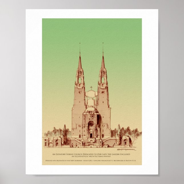 Póster Una fantasía arquitectónica (Frente)