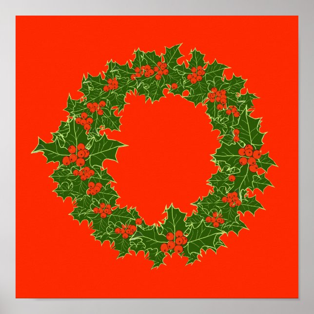 Póster Una flor muy feliz de Navidad (Frente)