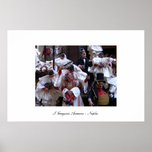 Póster Una foto de la calle de S. Gregorio Armeno
