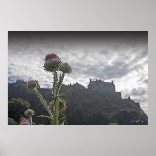 Póster Una fotografía poster del Castillo de Edimburgo. (Frente)