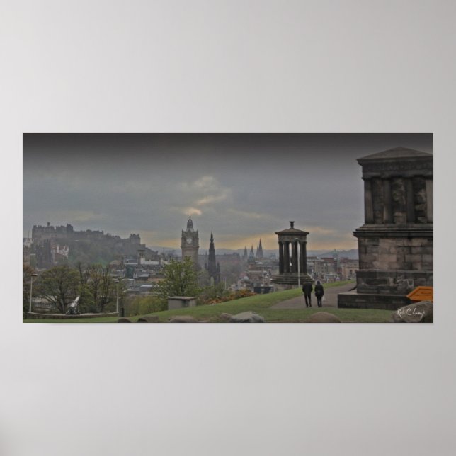 Póster Una fotografía poster impresa en Edimburgo desde C (Frente)