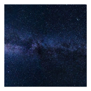 Póster Una galaxia de estrellas en el cielo nocturno