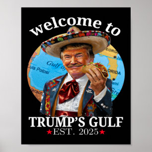 Póster Una graciosa camiseta de Trump, bienvenido al Golf