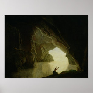 Póster Una Grotto en el Golfo de Salernum