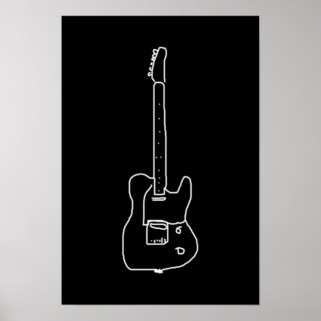 Póster una guitarra (Frente)