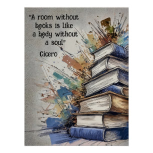 Póster Una habitación sin libros