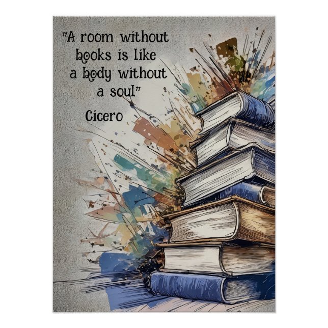 Póster Una habitación sin libros (Anverso)