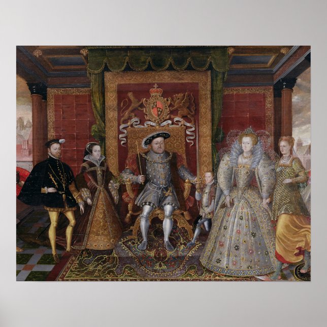 Póster Una herencia de la sucesión Tudor: La familia de (Frente)