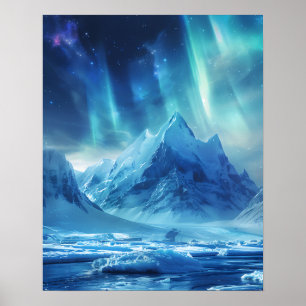 Póster Una hermosa Aurora Boreal