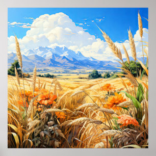 Póster Una Hermosa En La Prairie