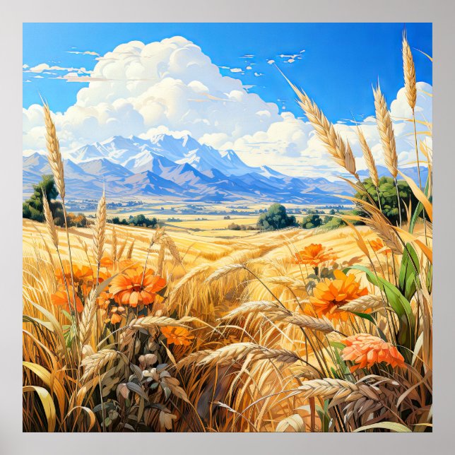 Póster Una Hermosa En La Prairie (Frente)