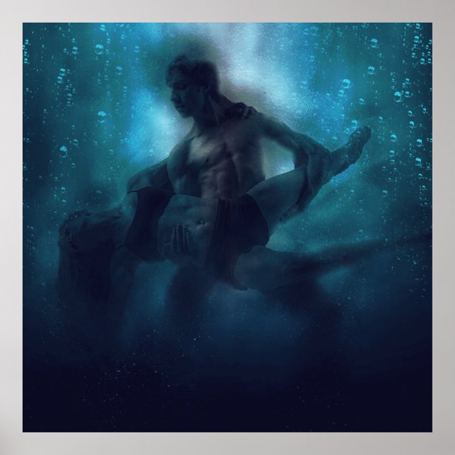 Póster Una hermosa pareja bailando (Frente)