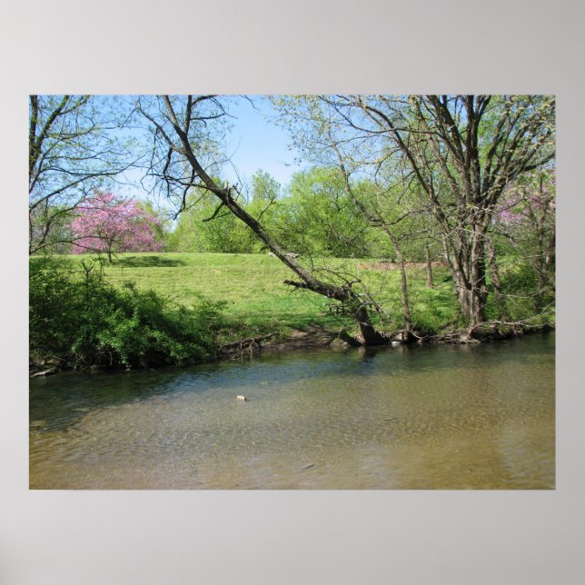 Póster Una hermosa vista del río (Frente)