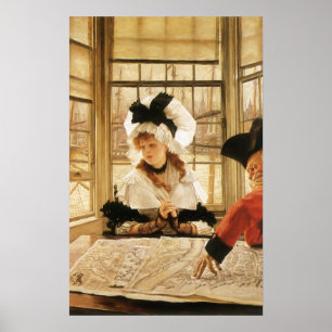 Póster Una historia aburrida de James Tissot, Bella Artes