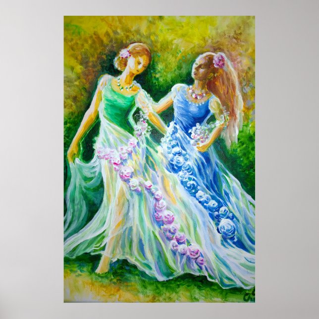Póster Una historia romántica con dos princesas (Frente)