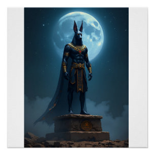 Póster Una imagen CGI muy detallada de Anubi